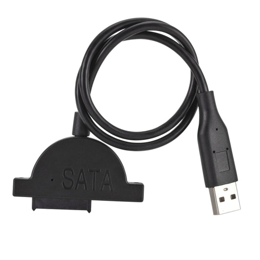 Slim SATA 13 Pin Female to USB 2.0 Adapter Converter Cable for Laptop ODD CD DVD Optical Drive, Cable Length: about 45cm by buy2fix