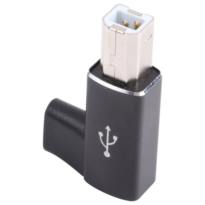 USB-C / Type C Female to USB 2.0 B MIDI Male Adapter for Electronic Instrument / Printer / Scanner / Piano (Black) - Computer & Networking by buy2fix | Online Shopping UK | buy2fix