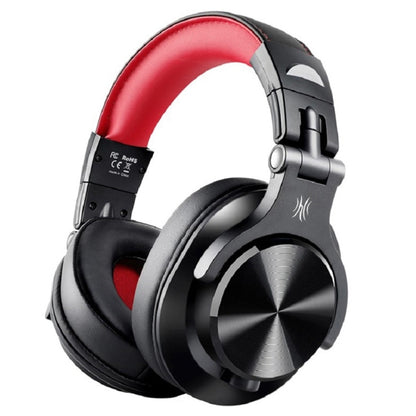 OneOdio A71 Head-mounted Noise Reduction Wired Headphone with Microphone(Red Black) - Multimedia Headset by OneOdio | Online Shopping UK | buy2fix