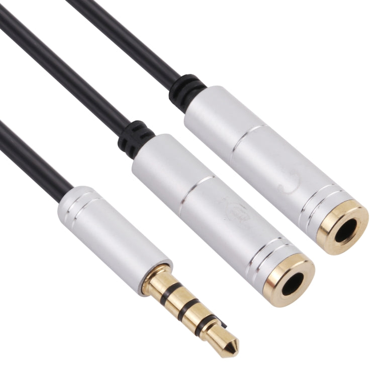 2 x 3.5mm Female to 3.5mm Male Adapter Cable(Silver) by buy2fix