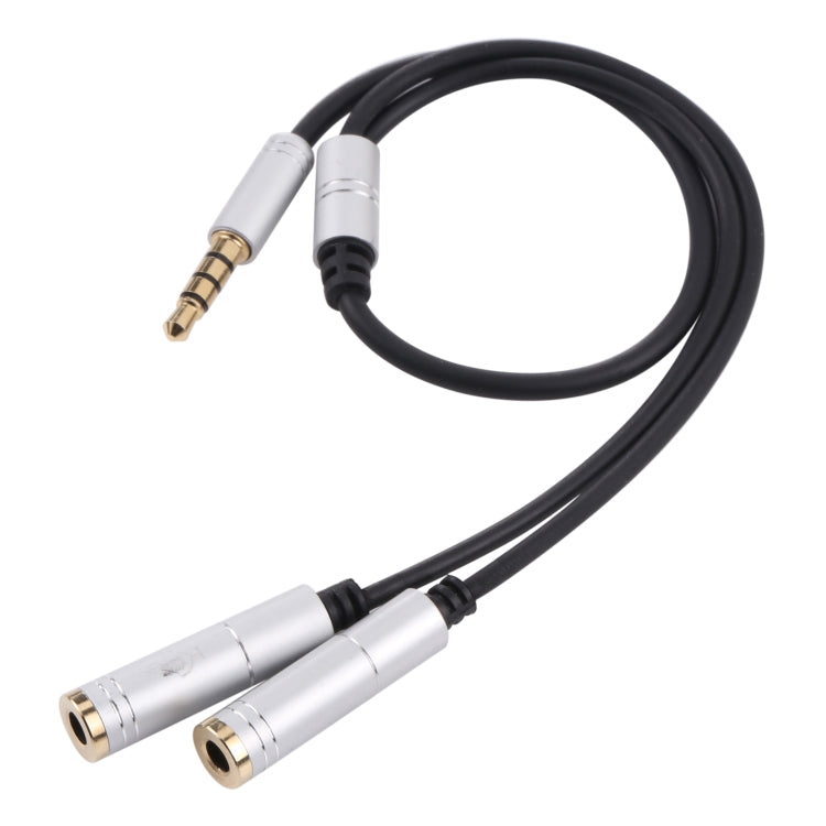2 x 3.5mm Female to 3.5mm Male Adapter Cable(Silver) by buy2fix