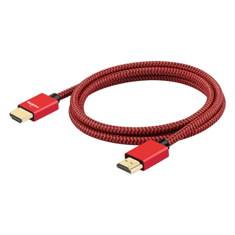 ULT-unite Gold-plated Head HDMI 2.0 Male to Male Nylon Braided Cable, Cable Length: 2m(Red) - Cable by ult-unite | Online Shopping UK | buy2fix