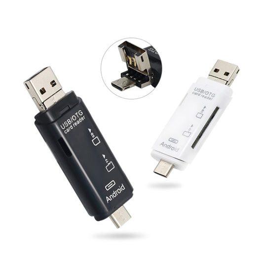 D-178 5 In 1 Type-C / USB-C Multi-function Card Reader (Black) by buy2fix