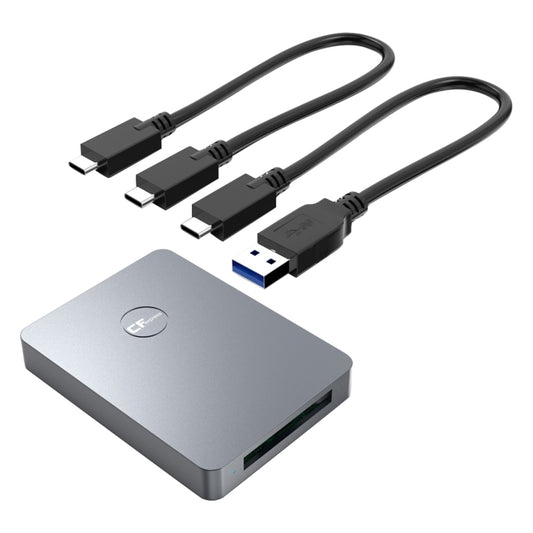 Rocketek CR316 USB3.1 Gen2 CFexpress Type B Card Reader(Silver Grey) -  by ROCKETEK | Online Shopping UK | buy2fix