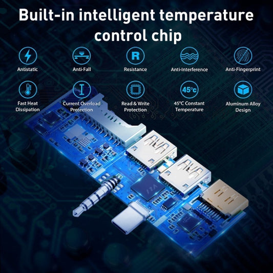 Rocketek SGO773 Type-C to USB3.0 / HDMI / RJ45 HUB Adapter for Surface Pro GO by ROCKETEK