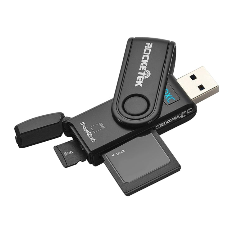 Rocketek CR5 USB3.0 Multi-function SD / TF Card Reader -  by ROCKETEK | Online Shopping UK | buy2fix