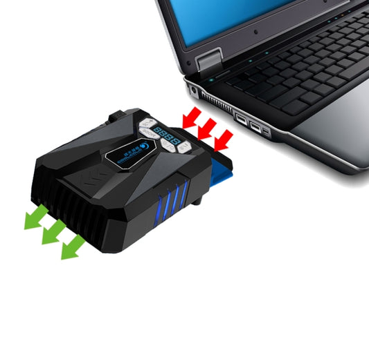 Ice Troll 5 COOLCOLD Portable Laptop Cooling Fan Air Cooler Speed Adjustable High Performance Notebook Fan Cooler Controller(Black) by COOLCOLD