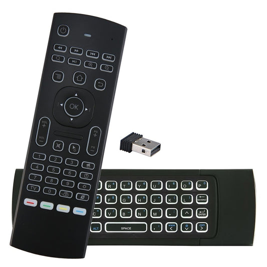 MX3-L White Backlit Version 2.4GHz Fly Air Mouse Wireless Keyboard Remote Control by buy2fix