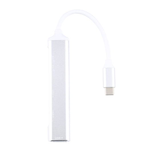 5 in 1 USB-C / Type-C 3.1 to SD / TF Card Slot + 3 USB 3.0 Ports Multifunctional Docking Station HUB (White) by buy2fix