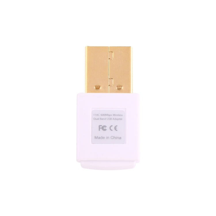 EDUP EP-AC1619 Mini Wireless USB 600Mbps 2.4G / 5.8Ghz 150M+433M Dual Band WiFi Network Card for Nootbook / Laptop / PC(White) - USB Network Adapter by EDUP | Online Shopping UK | buy2fix