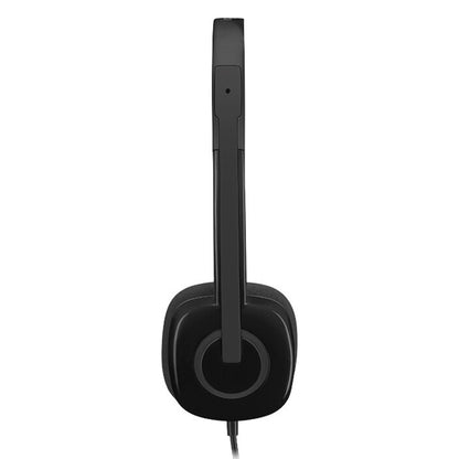 Logitech H151 Wired Headphone Single 3.5mm Earphone Gaming Headset Stereo with MIC - Microphone by Logitech | Online Shopping UK | buy2fix