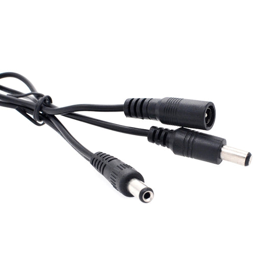 DC Male To DC Male + DC Female Power Connection Cable, Length: 0.3m by buy2fix