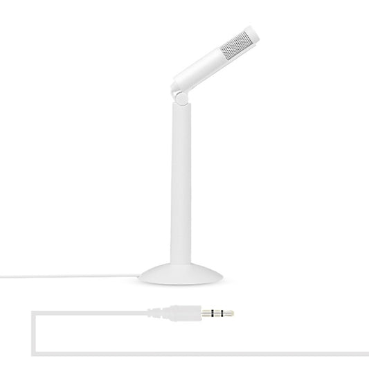 Yanmai SF-950 120 Degree Rotation Head 3.5mm Jack Studio Stereo Recording Microphone, Cable Length: 1.3m, Compatible with PC and Mac for Live Broadcast Show, KTV, etc.(White) by Yanmai