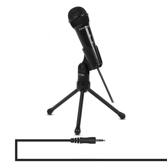 Yanmai SF-910 Professional Condenser Sound Recording Microphone with Tripod Holder, Cable Length: 2.0m, Compatible with PC and Mac for Live Broadcast Show, KTV, etc.(Black) by Yanmai