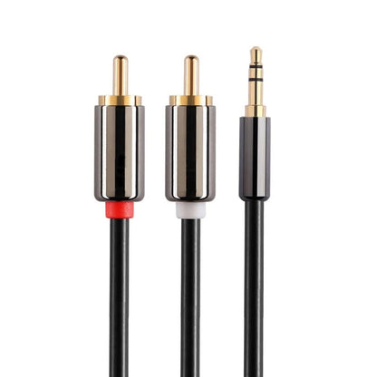 2m Gold Plated 3.5mm Jack to 2 x RCA Male Stereo Audio Cable by buy2fix