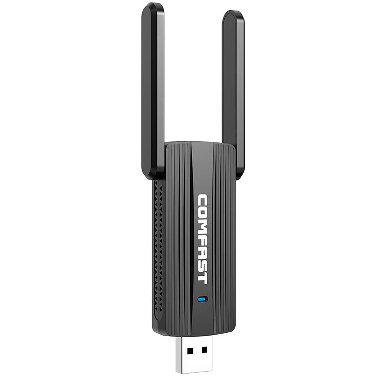 COMFAST CF-921AC V2 1300Mbps USB 5G Dual Frequency Wireless Network Card with Antenna - USB Network Adapter by COMFAST | Online Shopping UK | buy2fix