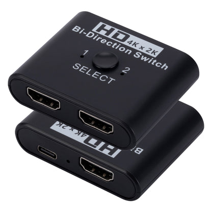 2 In 1 Out 4K HD Video Bi-Direction HDMI Switcher by buy2fix
