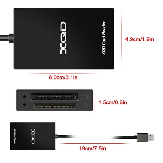 Rocketek CR312-A USB3.0 SD / XQD 2 in 1 Card Reader by ROCKETEK
