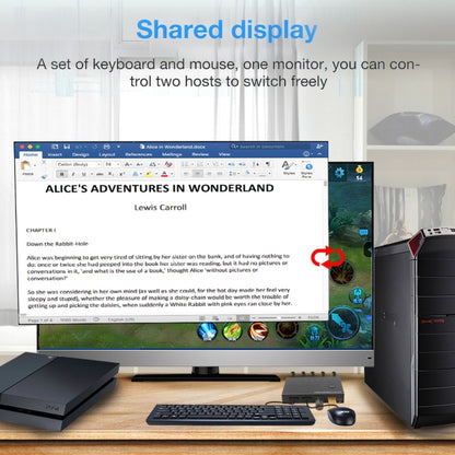 AM-KVM201CL 2x1 4Kx2K HDMI / USB / KVM Switch by buy2fix
