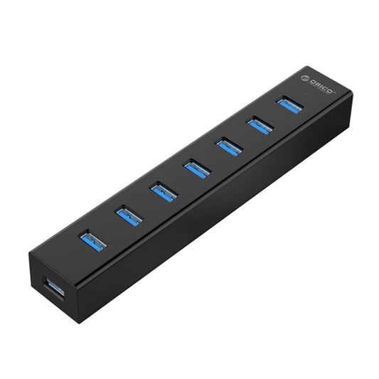 ORICO H7013-U3 ABS Material Desktop 7 Ports USB 3.0 HUB with 1m USB Cable(Black) - Computer & Networking by ORICO | Online Shopping UK | buy2fix