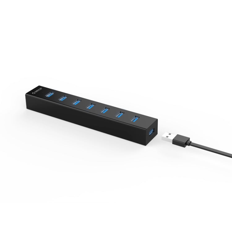 ORICO H7013-U3 ABS Material Desktop 7 Ports USB 3.0 HUB with 1m USB Cable(Black) - Computer & Networking by ORICO | Online Shopping UK | buy2fix