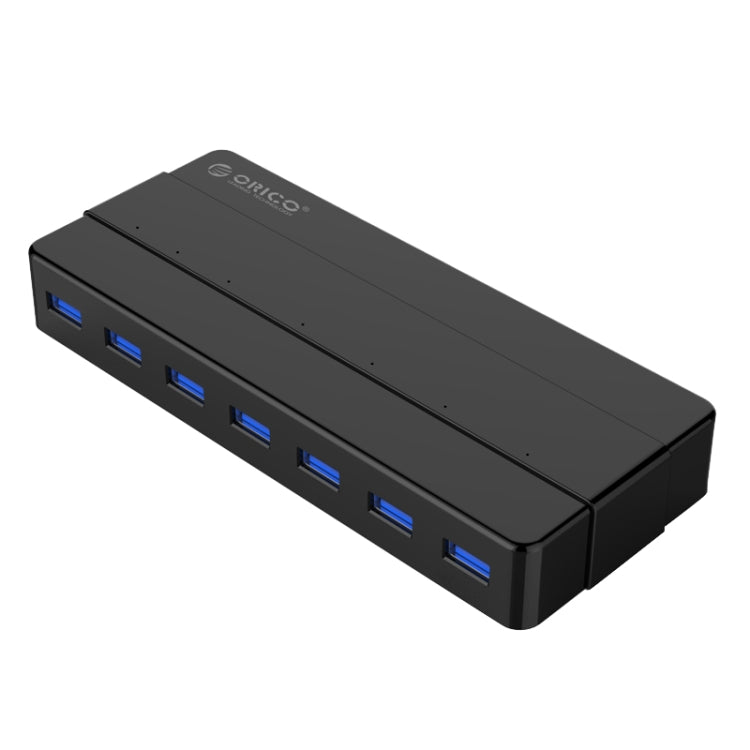 ORICO H7928-U3 ABS Material Desktop 7 Ports USB 3.0 HUB with 1m Cable(Black) -  by ORICO | Online Shopping UK | buy2fix