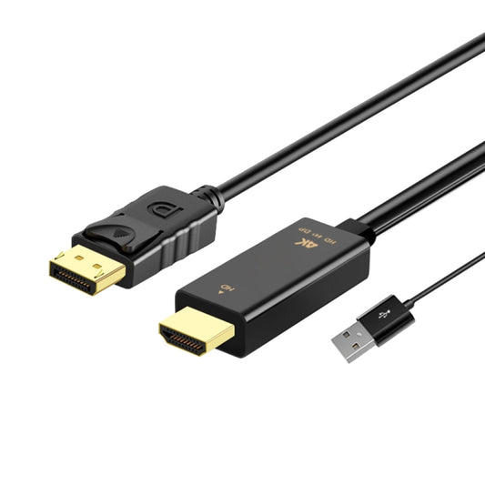 H147 HDMI Male + USB 2.0 Male to DisplayPort Male Adapter Cable, Length：1.8m -  by buy2fix | Online Shopping UK | buy2fix