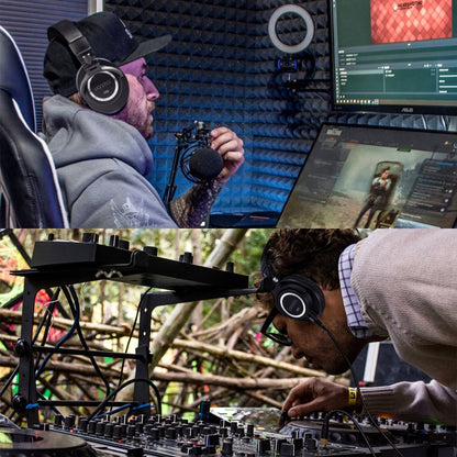 Yanmai D98 Professional Recording Monitor Headphone (Silver Grey) by Yanmai