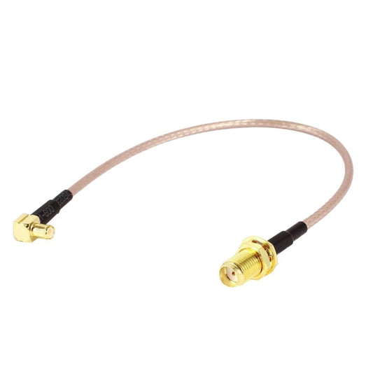 15cm SMA Female to MCX Male Right Angle Adapter RF Coaxial Coax RG316 Cable by buy2fix