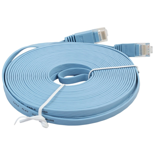 8m CAT6 Ultra-thin Flat Ethernet Network LAN Cable, Patch Lead RJ45 (Blue) by buy2fix
