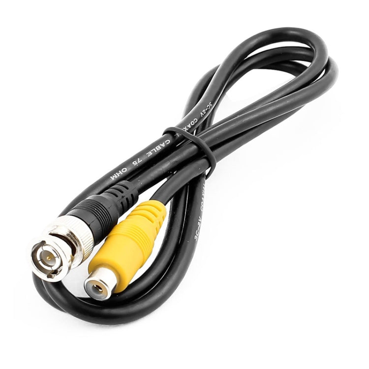 BNC Male To RCA Female Connection Cable Copper HD Video Coaxial Cable Monitoring Cable, Length: 1m - Security by buy2fix | Online Shopping UK | buy2fix