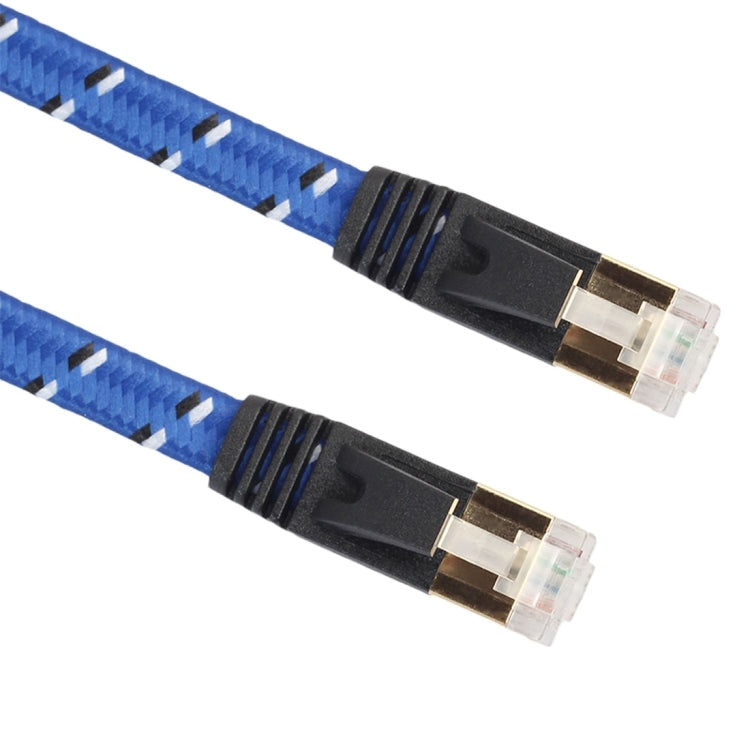 1m Gold Plated CAT-7 10 Gigabit Ethernet Ultra Flat Patch Cable for Modem Router LAN Network, Built with Shielded RJ45 Connector - Lan Cable and Tools by buy2fix | Online Shopping UK | buy2fix