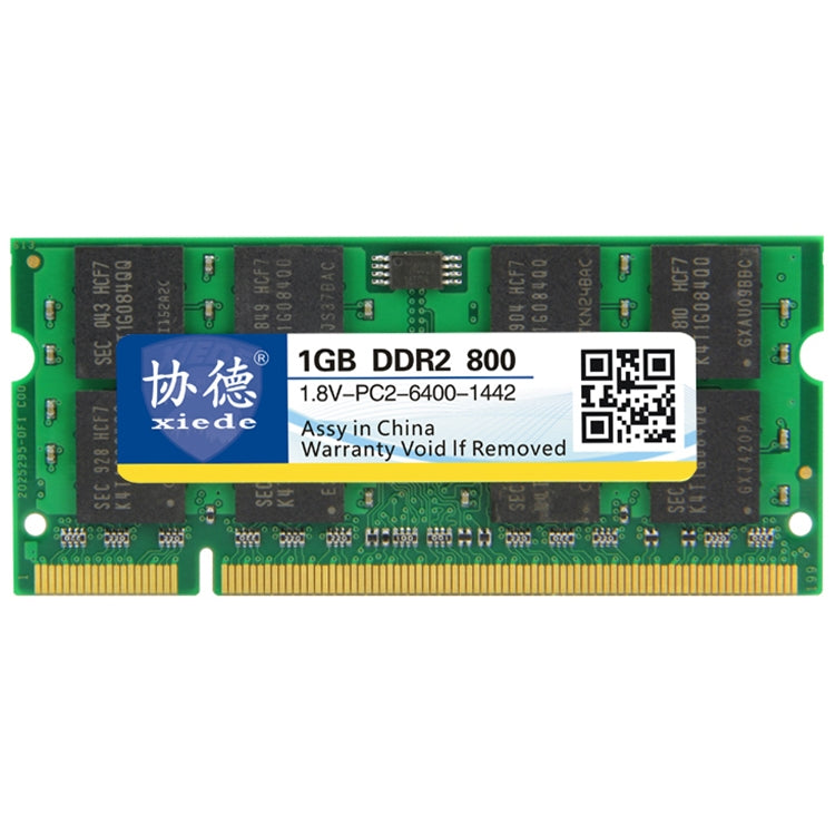 XIEDE X026 DDR2 800MHz 1GB General Full Compatibility Memory RAM Module for Laptop - RAMs by XIEDE | Online Shopping UK | buy2fix