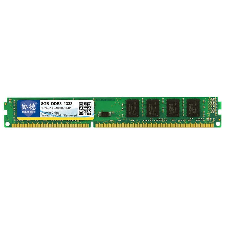 XIEDE X032 DDR3 1333MHz 8GB 1.5V General Full Compatibility Memory RAM Module for Desktop PC - RAMs by XIEDE | Online Shopping UK | buy2fix