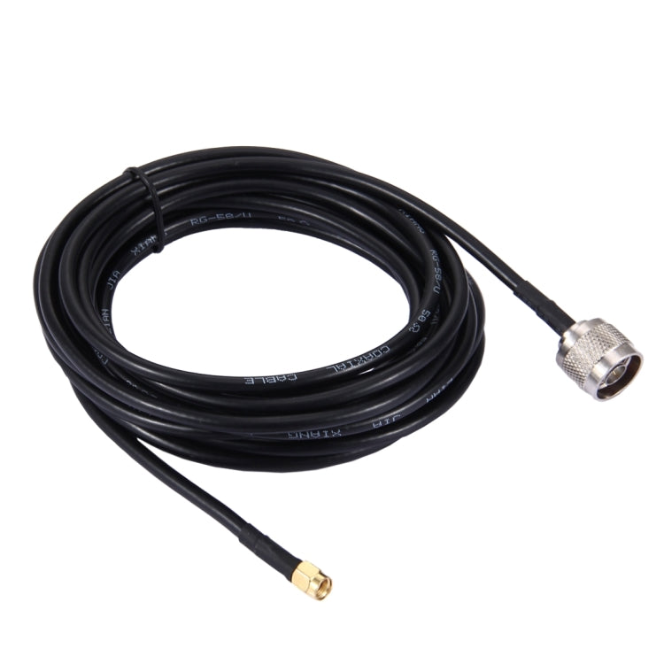 5m RP-SMA Male to N Male RG58 Cable - Connectors by buy2fix | Online Shopping UK | buy2fix