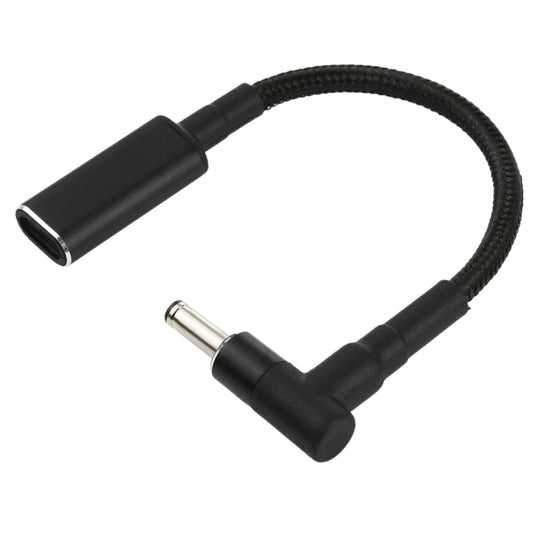 PD 100W 18.5-20V 4.0 x 1.35mm Elbow to USB-C / Type-C Adapter Nylon Braid Cable by buy2fix