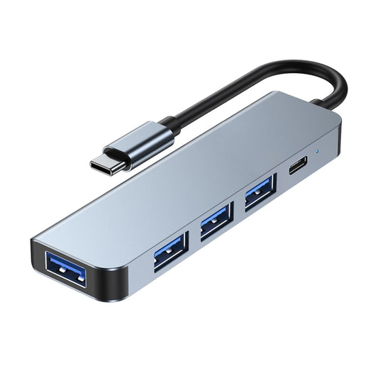 BYL-2301T 5 in 1 USB-C / Type-C to USB Multifunctional Docking Station HUB Adapter by buy2fix