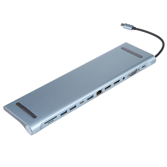 BYL-2003U2 12 in 1 USB-C / Type-C to USB Multifunctional Docking Station HUB Adapter by buy2fix