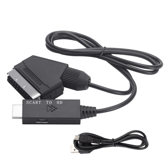 Câble adaptateur Audio vidéo convertisseur Compatible péritel vers HDMI (noir)