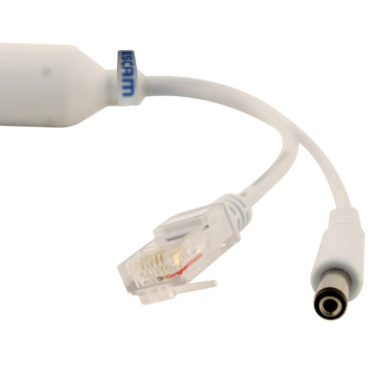 ESCAM POE S2 Data Exchange Cable POE Splitter Connect to POE switch for IP Cameras, Transmission Distance: 30m(White) - Security by ESCAM | Online Shopping UK | buy2fix