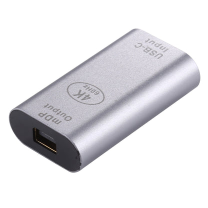 Type-C / USB-C Female to Mini DP Female Aluminium Alloy Adapter (Silver) - Computer & Networking by buy2fix | Online Shopping UK | buy2fix