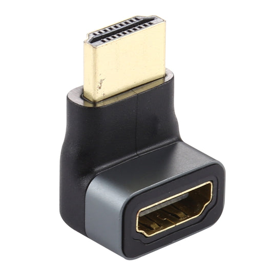 HDMI male to HDMI Female 90 Degree Elbow Head Aluminium Alloy Adapter(Black) by buy2fix