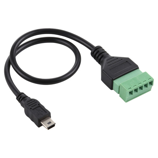 Mini 5 Pin Male to 5 Pin Pluggable Terminals Solder-free USB Connector Solderless Connection Adapter Cable, Length: 30cm by buy2fix