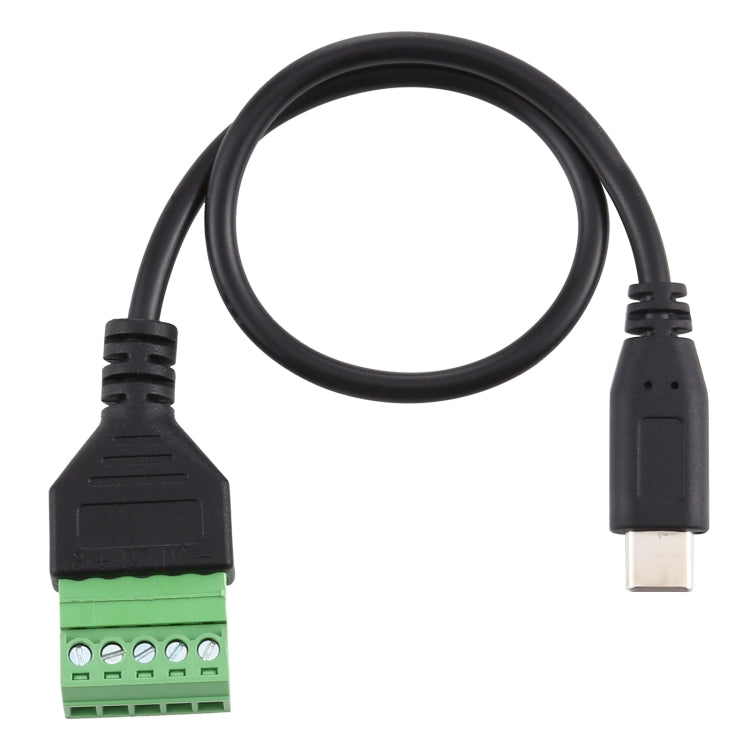 USB-C / Type-C Male to 5 Pin Pluggable Terminals Solder-free USB Connector Solderless Connection Adapter Cable, Length: 30cm - Computer & Networking by buy2fix | Online Shopping UK | buy2fix