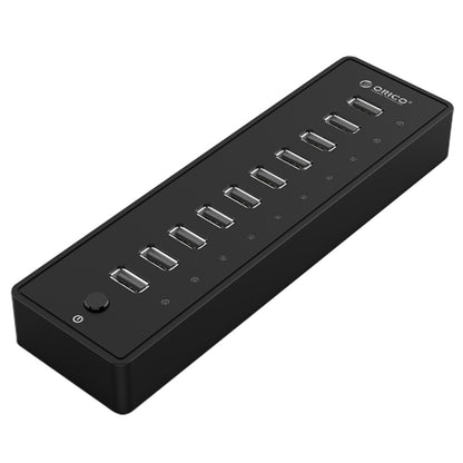 ORICO P10-U2 10 Ports USB 2.0 HUB with LED Power Indicator & 1m USB Cable(Black) - USB 2.0 HUB by ORICO | Online Shopping UK | buy2fix