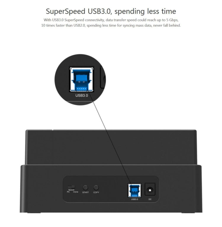 ORICO 6638US3-C 3-bay USB 3.0 Type-B to SATA External Hard Disk Box Storage Case Hard Disk Docking Station / Duplicator for 2.5 inch / 3.5 inch SATA HDD / SSD - HDD Enclosure by ORICO | Online Shopping UK | buy2fix