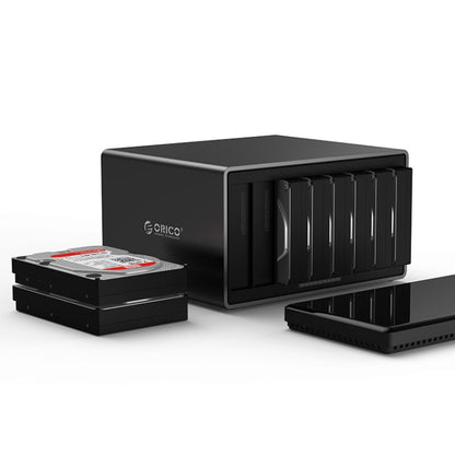 ORICO NS800-U3 8-bay USB 3.0 Type-B to SATA External Hard Disk Box Storage Case Hard Drive Dock for 3.5 inch SATA HDD, Support UASP Protocol - HDD Enclosure by ORICO | Online Shopping UK | buy2fix