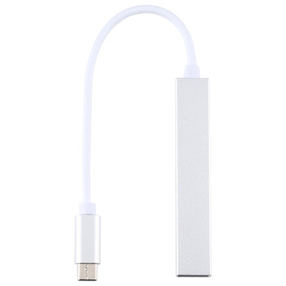 T-818 4 x USB 3.0 to USB-C / Type-C HUB Adapter (Silver) - Computer & Networking by buy2fix | Online Shopping UK | buy2fix