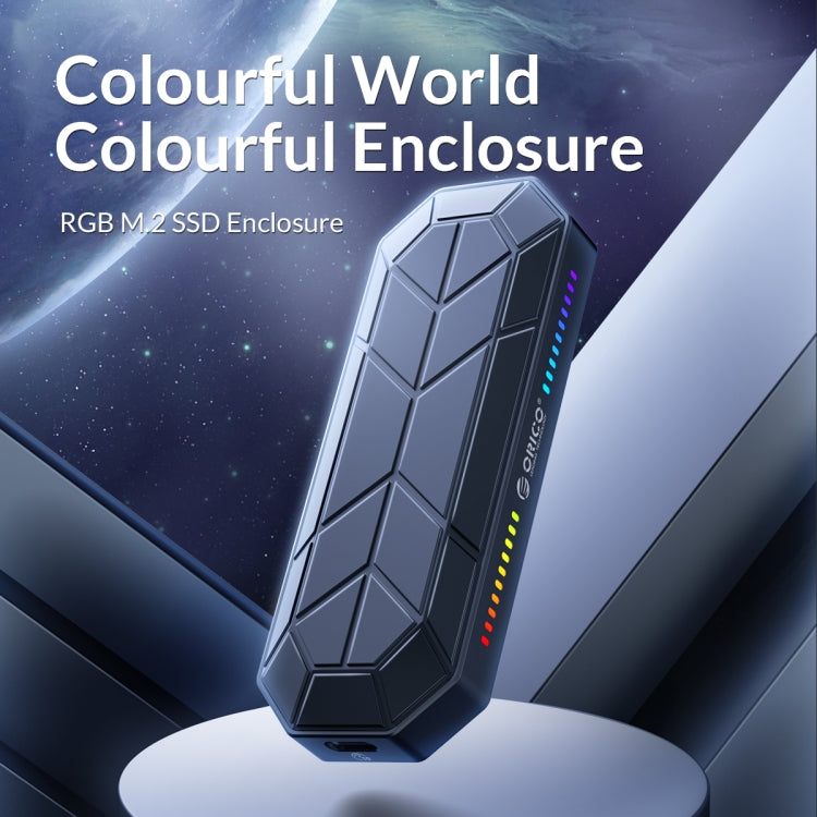 ORICO M2VG01-C3 RGB M.2 NVMe SSD Enclosure - HDD Enclosure by ORICO | Online Shopping UK | buy2fix