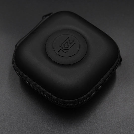 KZ Data Wire Charger Earphone Portable PU Receiving Case(Black)